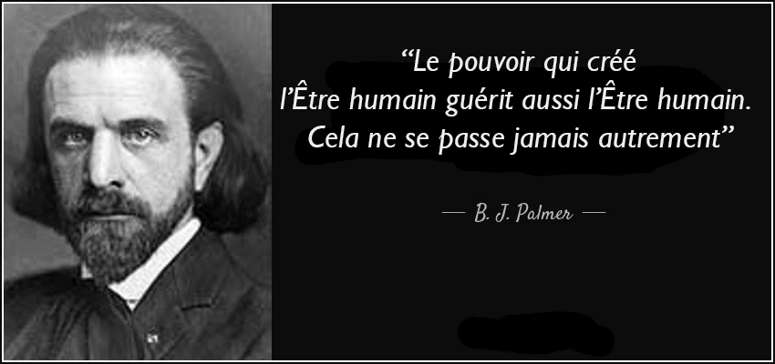 b.j. palmer - intelligence innée chiropractie